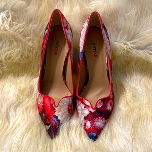 Just Fab Floral heels
